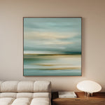 Abstract 1268 Canvas Art 16" x 16" / 40 x 40 cm / Black