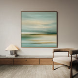 Abstract 1268 Canvas Art 16" x 16" / 40 x 40 cm / Black