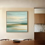 Abstract 1268 Canvas Art 16" x 16" / 40 x 40 cm / Black