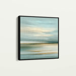 Abstract 1268 Canvas Art 16" x 16" / 40 x 40 cm / Black