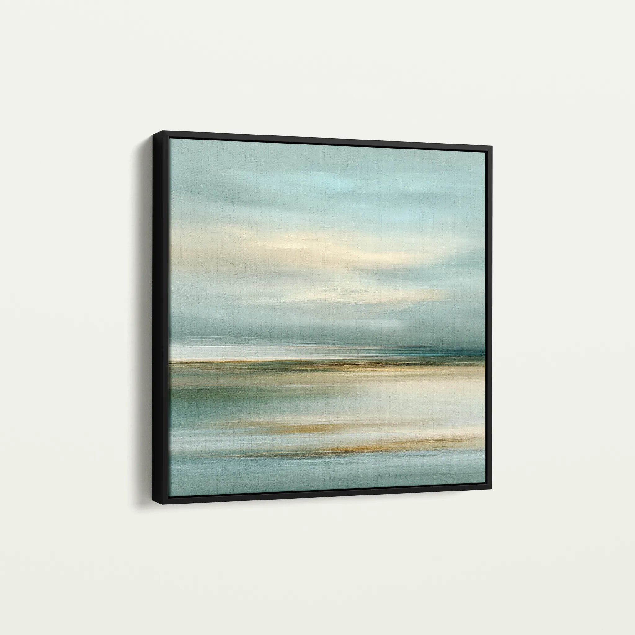 Abstract 1268 Canvas Art 16" x 16" / 40 x 40 cm / Black