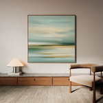 Abstract 1268 Canvas Art 60 x 60 cm / Black