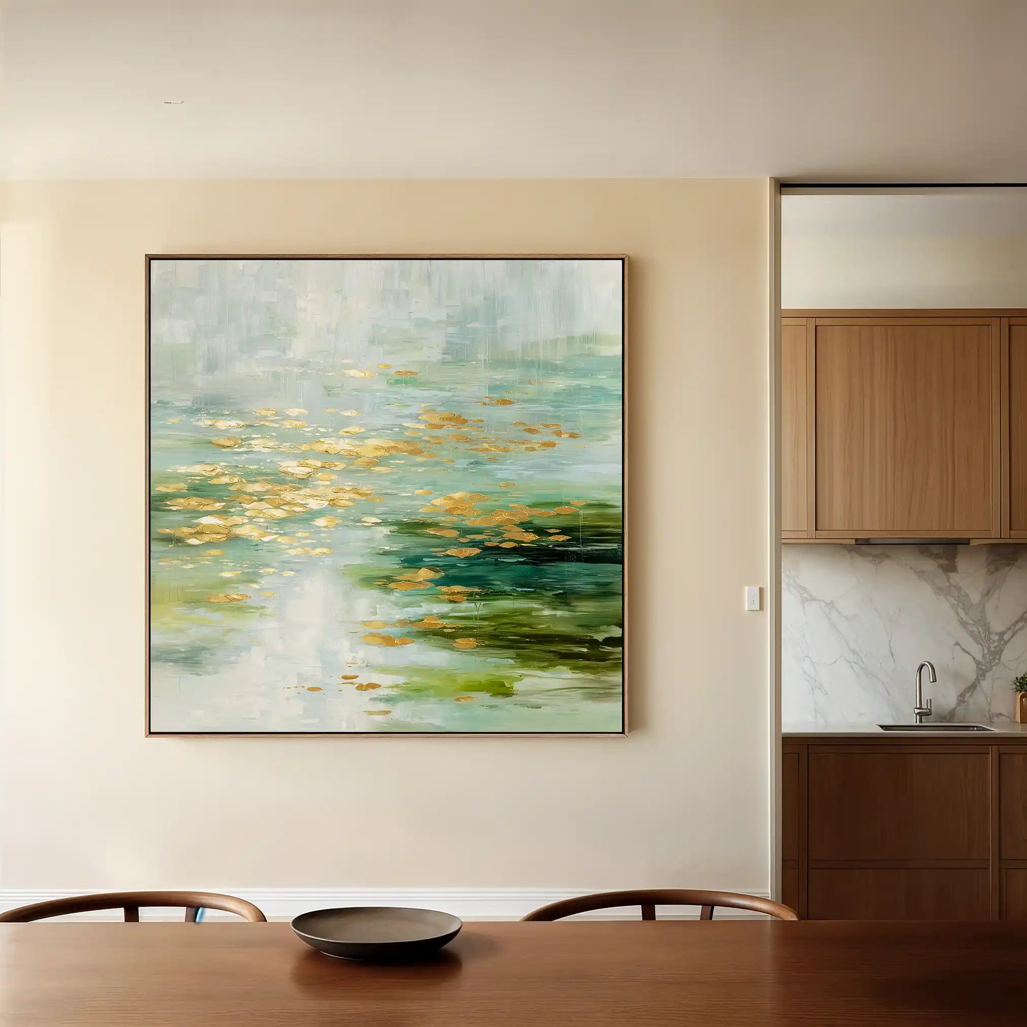 Abstract 1269 Canvas Art 60 x 60 cm / Black