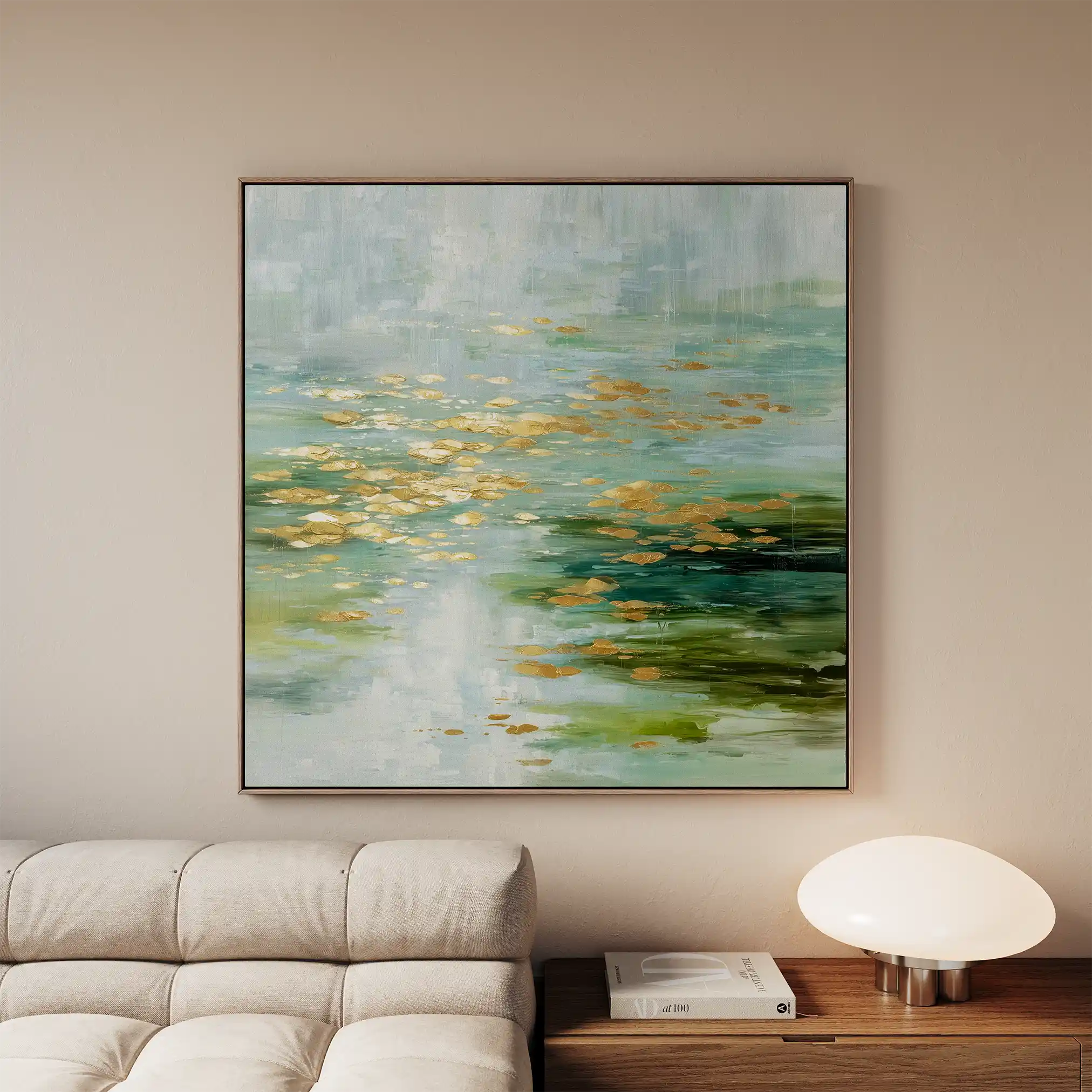 Abstract 1269 Canvas Art 60 x 60 cm / Black