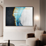 Abstract 127 Canvas Art 18" x 24" / 45 x 60 cm / Black