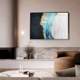 Abstract 127 Canvas Art 18" x 24" / 45 x 60 cm / Black