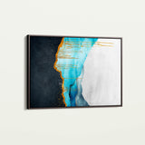Abstract 127 Canvas Art 18" x 24" / 45 x 60 cm / Black