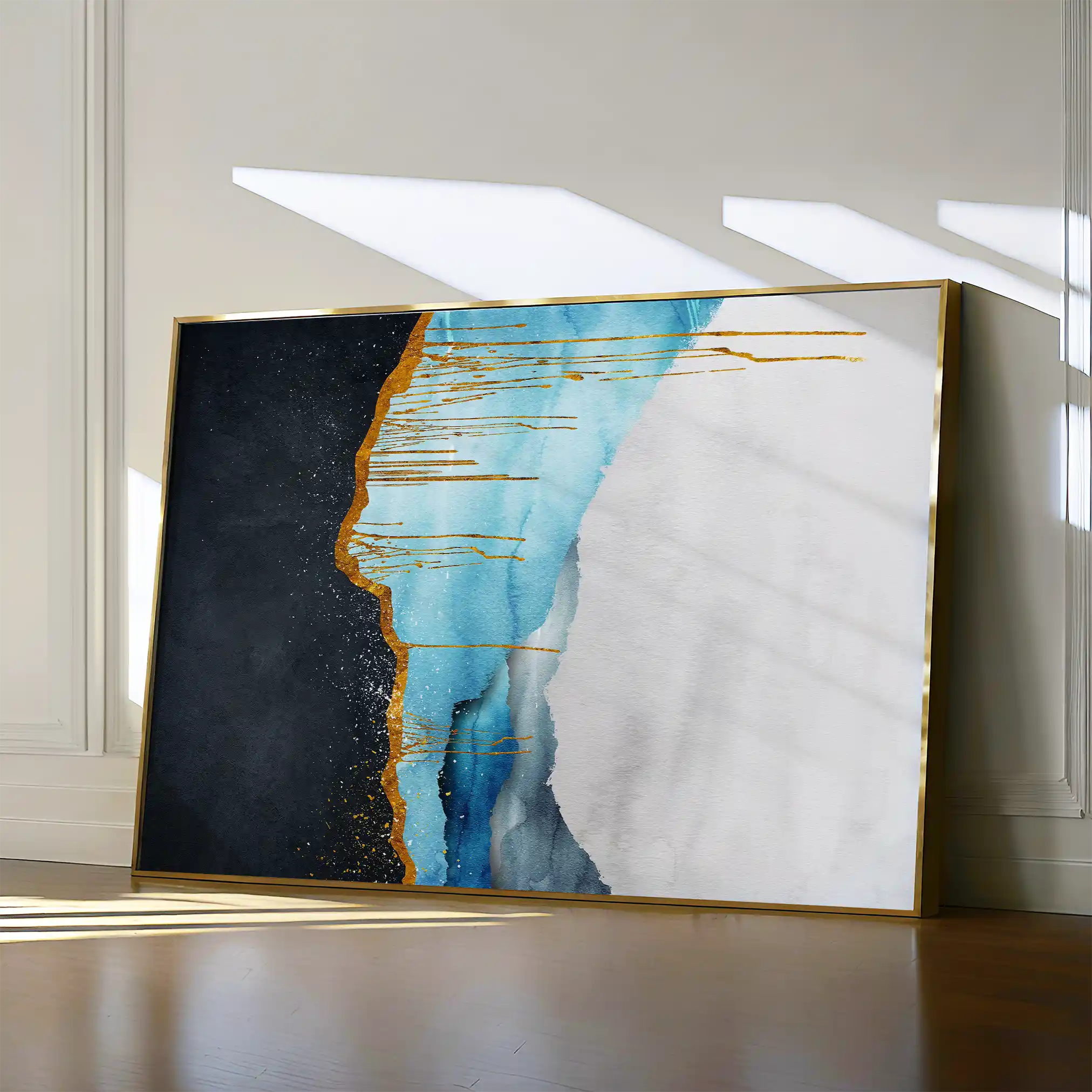 Abstract 127 Canvas Art 60 x 40 cm / Black