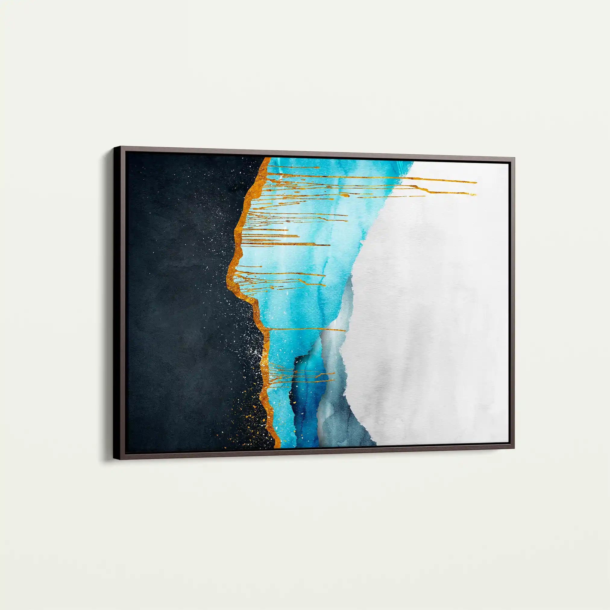 Abstract 127 Canvas Art 60 x 40 cm / Black