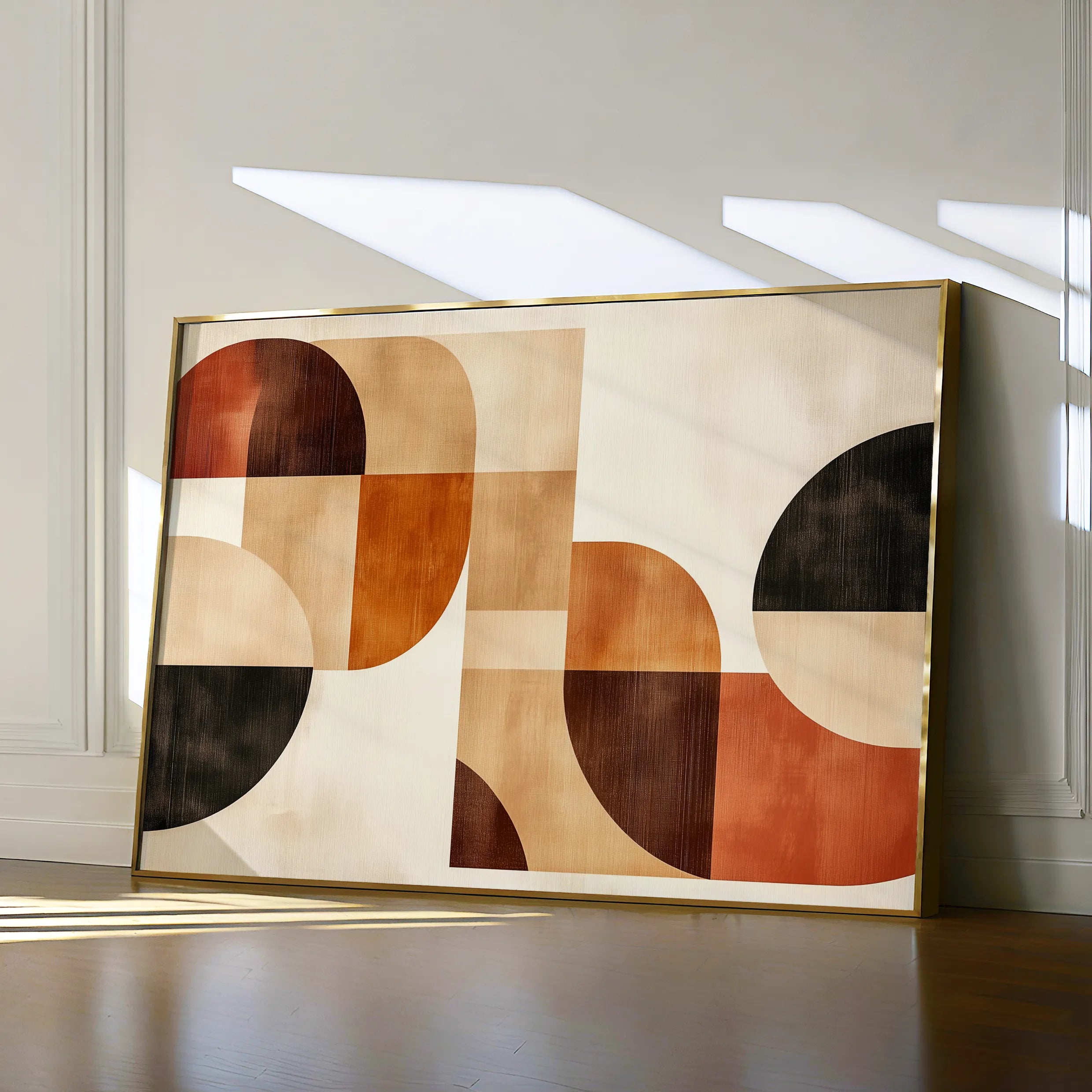 Boho 127 Canvas Art 18" x 24" / 45 x 60 cm / Black