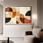 Boho 127 Canvas Art 18" x 24" / 45 x 60 cm / Black