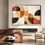 Boho 127 Canvas Art 18" x 24" / 45 x 60 cm / Black