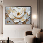 Floral 127 Canvas Art 18" x 24" / 45 x 60 cm / Black