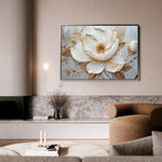 Floral 127 Canvas Art 18" x 24" / 45 x 60 cm / Black