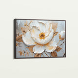 Floral 127 Canvas Art 18" x 24" / 45 x 60 cm / Black