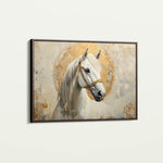 Horses 127 Canvas Art 18" x 24" / 45 x 60 cm / Black