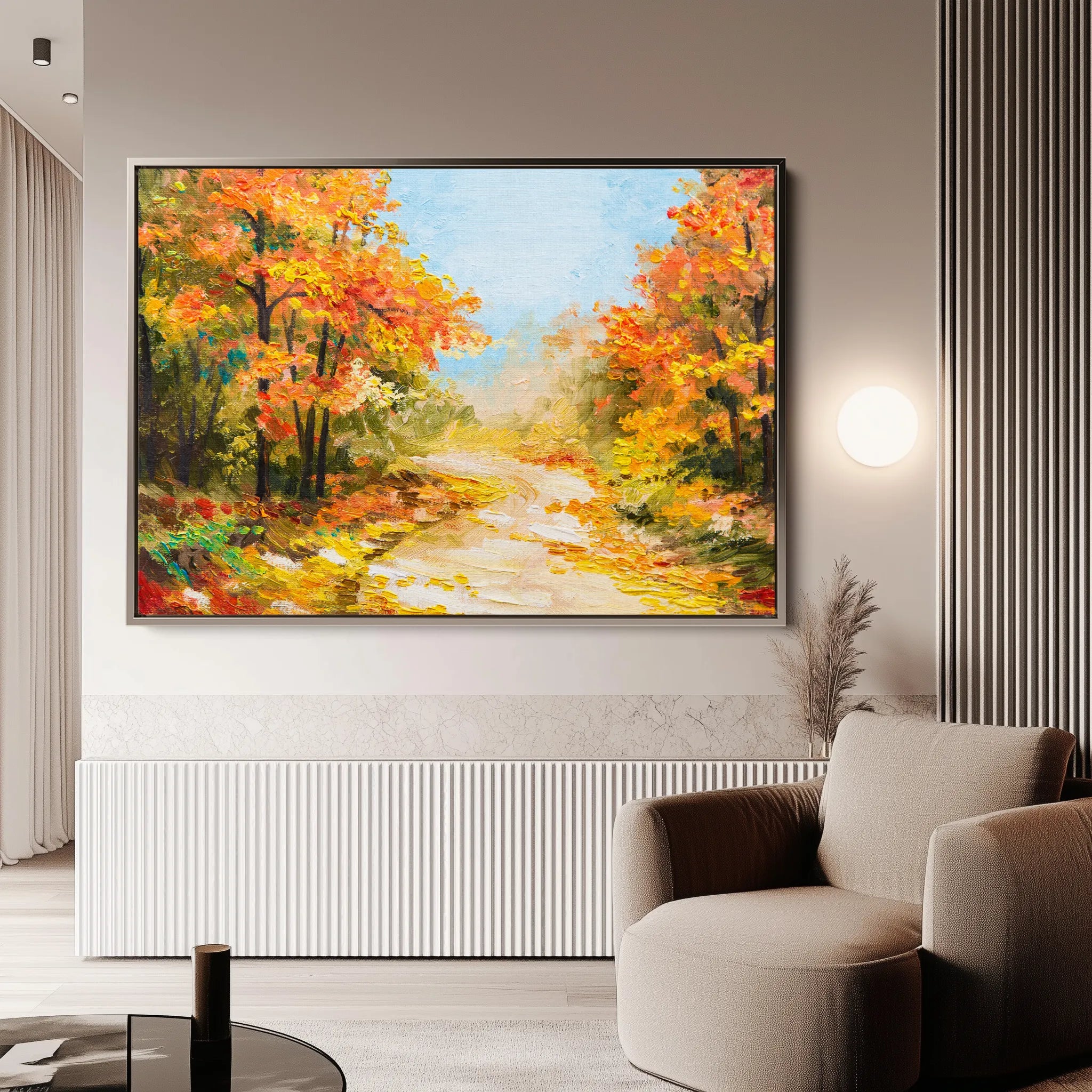 Landscape 127 Canvas Art 18" x 24" / 45 x 60 cm / Black