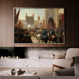 Orientalist 127 Canvas Art 18" x 24" / 45 x 60 cm / Black