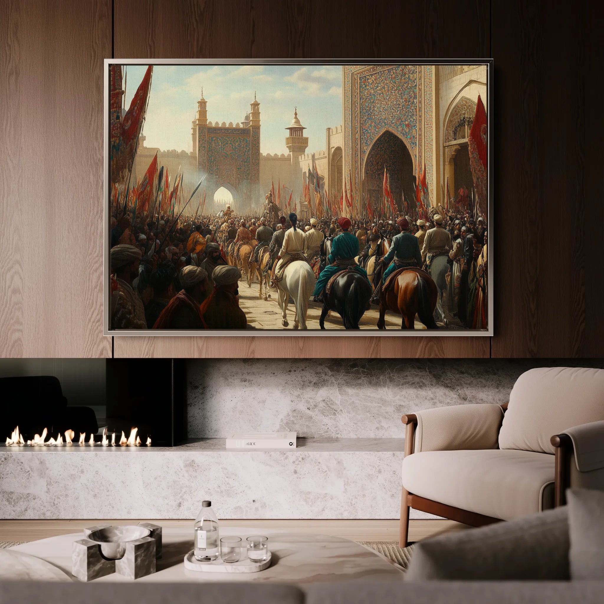 Orientalist 127 Canvas Art 18" x 24" / 45 x 60 cm / Black