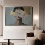 Portrait 127 Canvas Art 18" x 24" / 45 x 60 cm / Black