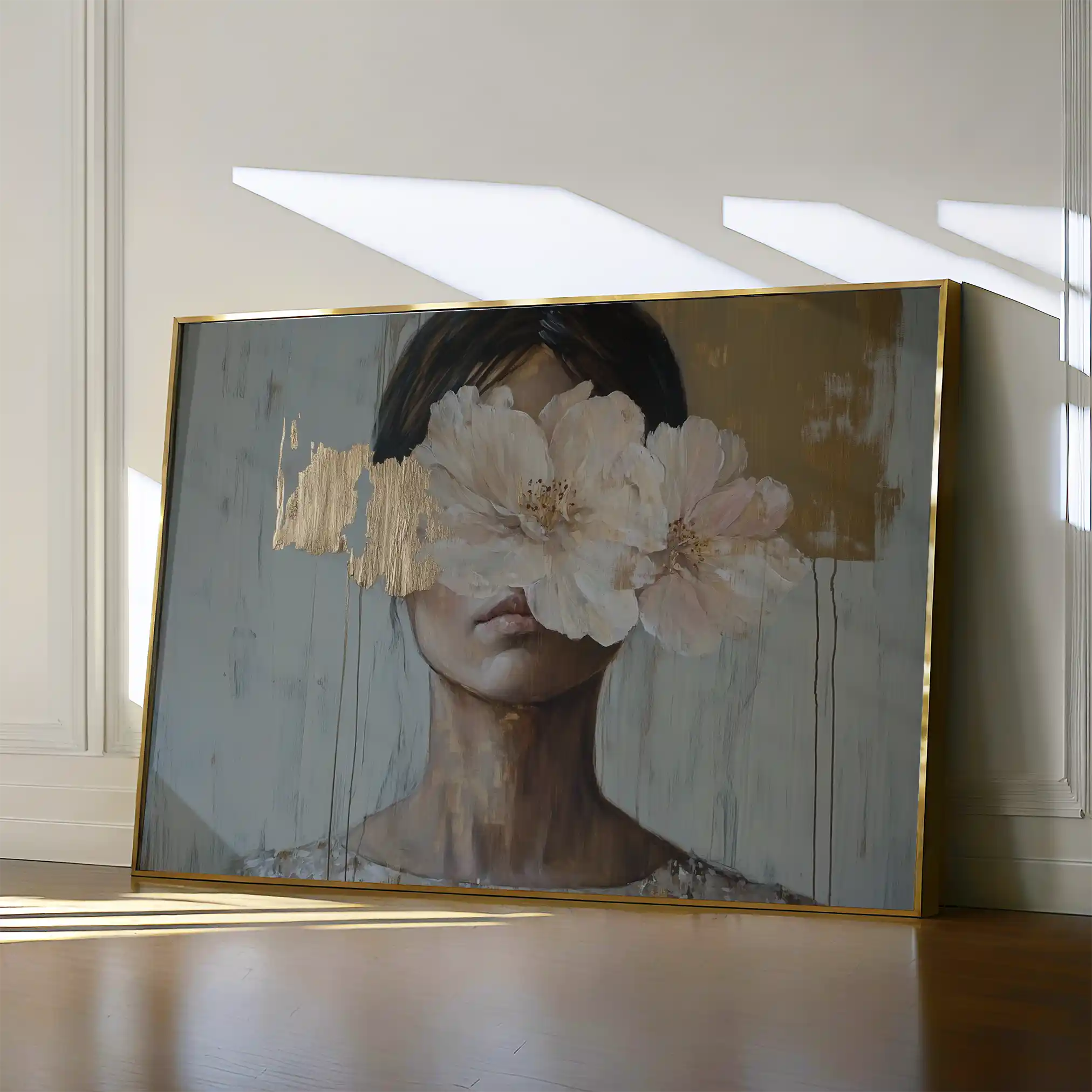 Portrait 127 Canvas Art 60 x 40 cm / Black