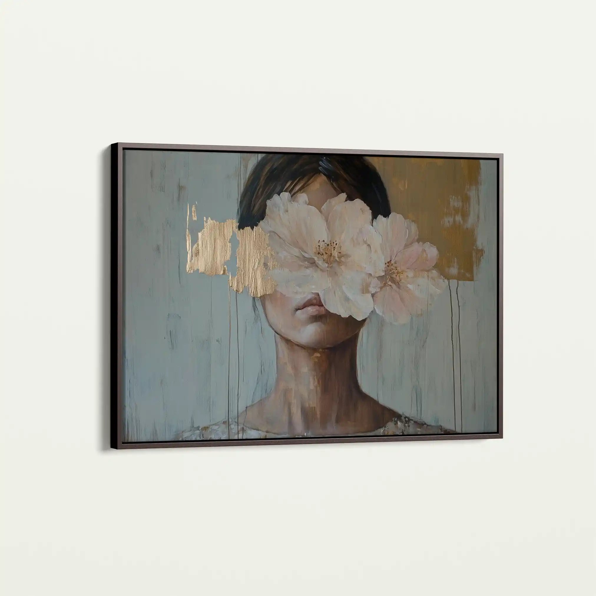 Portrait 127 Canvas Art 60 x 40 cm / Black