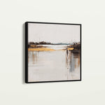 Abstract 1270 Canvas Art 16" x 16" / 40 x 40 cm / Black