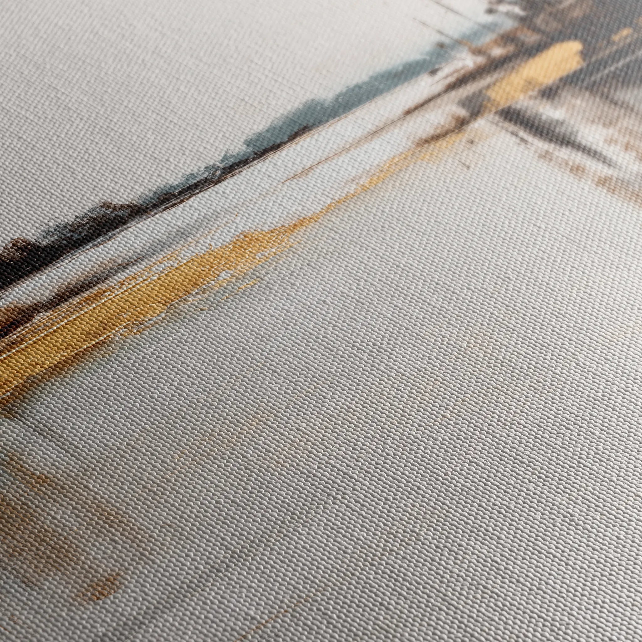 Abstract 1270 Canvas Art 16" x 16" / 40 x 40 cm / Black