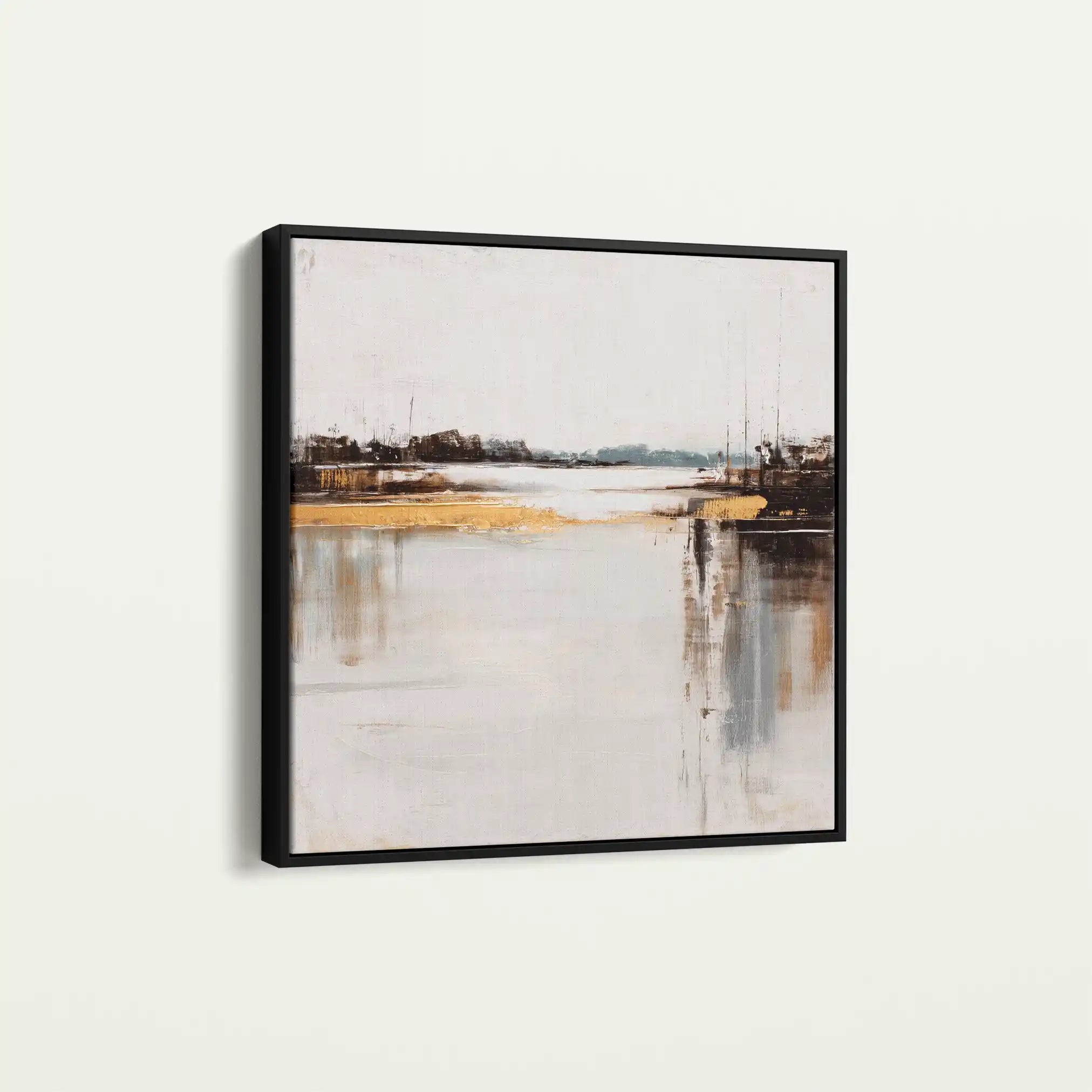 Abstract 1270 Canvas Art 60 x 60 cm / Black