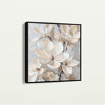 Floral 1270 Canvas Art 16" x 16" / 40 x 40 cm / Black