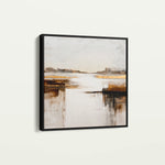 Abstract 1271 Canvas Art 16" x 16" / 40 x 40 cm / Black