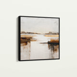 Abstract 1271 Canvas Art 16" x 16" / 40 x 40 cm / Black