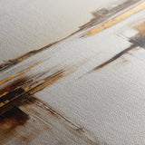 Abstract 1271 Canvas Art 16" x 16" / 40 x 40 cm / Black