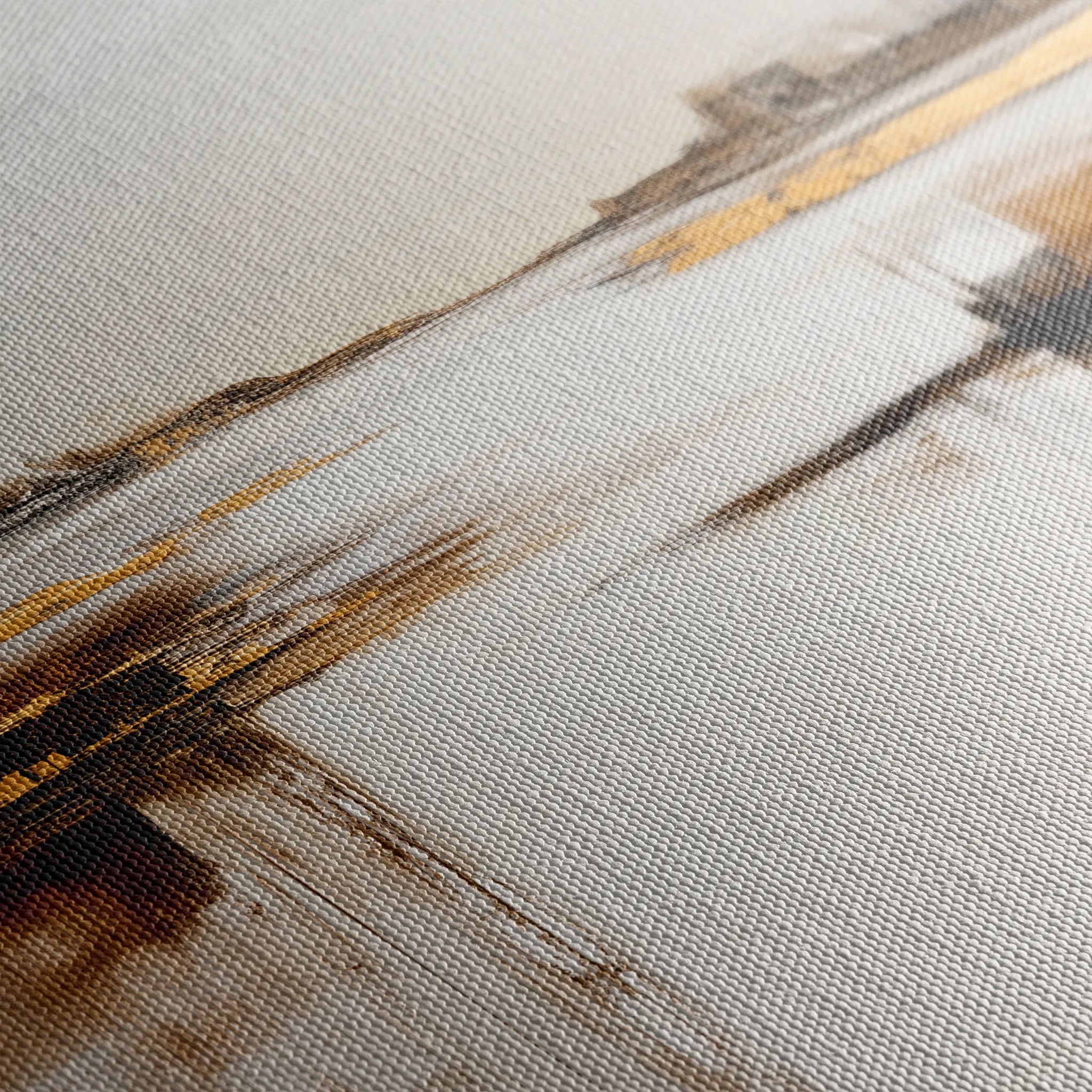 Abstract 1271 Canvas Art 16" x 16" / 40 x 40 cm / Black