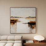 Abstract 1271 Canvas Art 60 x 60 cm / Black