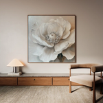Floral 1271 Canvas Art 16" x 16" / 40 x 40 cm / Black