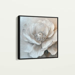 Floral 1271 Canvas Art 16" x 16" / 40 x 40 cm / Black
