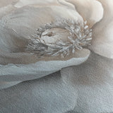 Floral 1271 Canvas Art 16" x 16" / 40 x 40 cm / Black