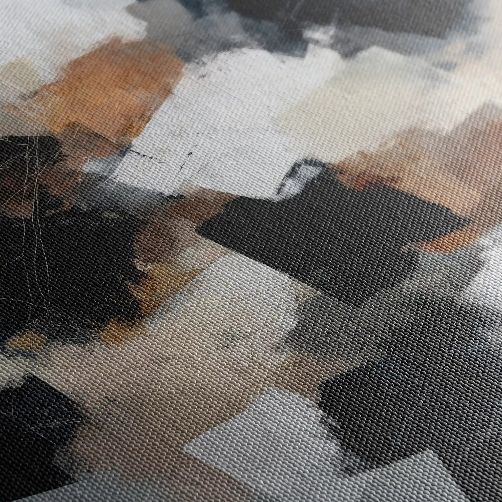 Abstract 1273 Canvas Art 60 x 60 cm / Black