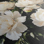 Floral 1273 Canvas Art 16" x 16" / 40 x 40 cm / Black