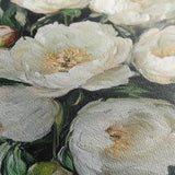 Floral 1274 Canvas Art 16" x 16" / 40 x 40 cm / Black