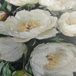 Floral 1274 Canvas Art 60 x 60 cm / Black
