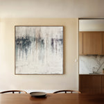 Abstract 1275 Canvas Art 16" x 16" / 40 x 40 cm / Black