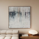 Abstract 1275 Canvas Art 16" x 16" / 40 x 40 cm / Black