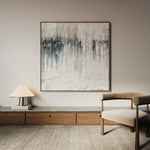 Abstract 1275 Canvas Art 16" x 16" / 40 x 40 cm / Black