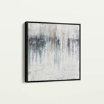 Abstract 1275 Canvas Art 16" x 16" / 40 x 40 cm / Black