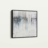 Abstract 1275 Canvas Art 16" x 16" / 40 x 40 cm / Black