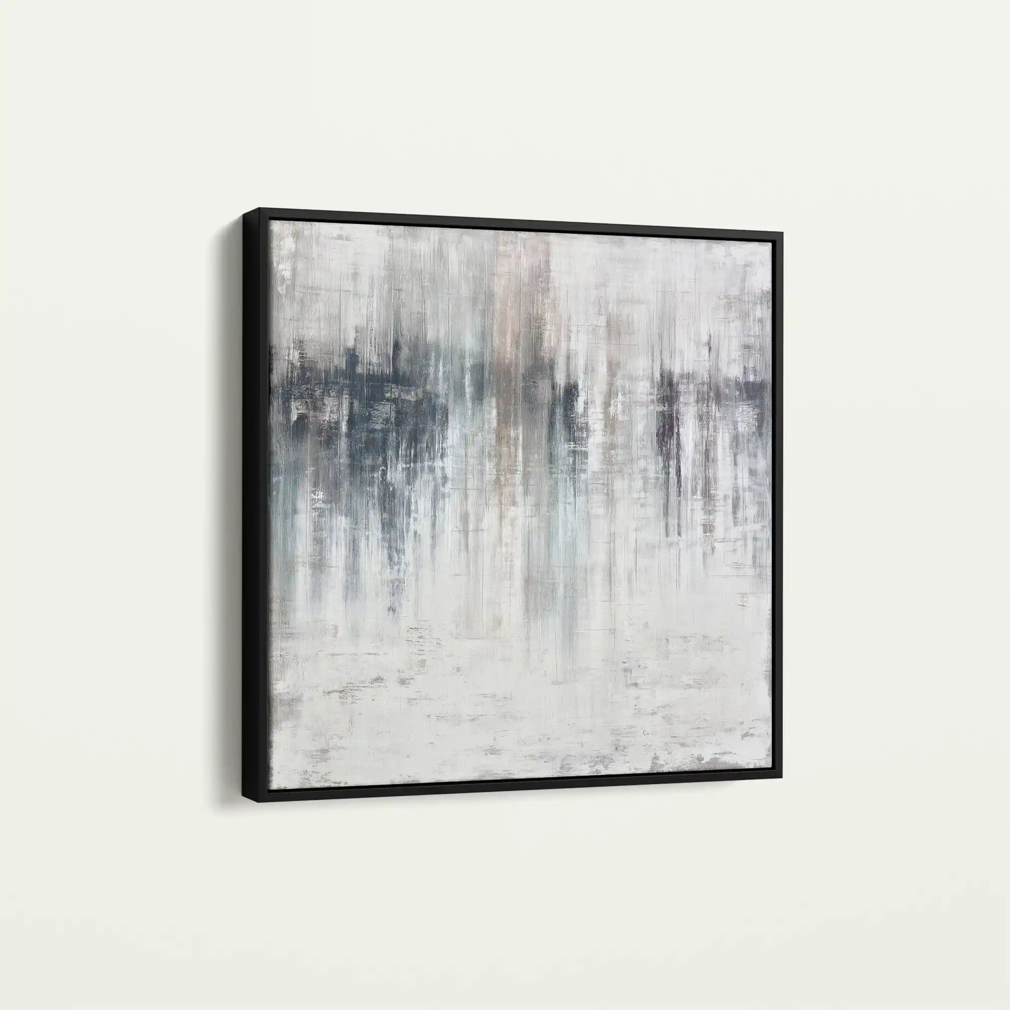 Abstract 1275 Canvas Art 60 x 60 cm / Black