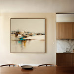Abstract 1276 Canvas Art 16" x 16" / 40 x 40 cm / Black