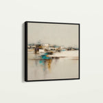 Abstract 1276 Canvas Art 16" x 16" / 40 x 40 cm / Black